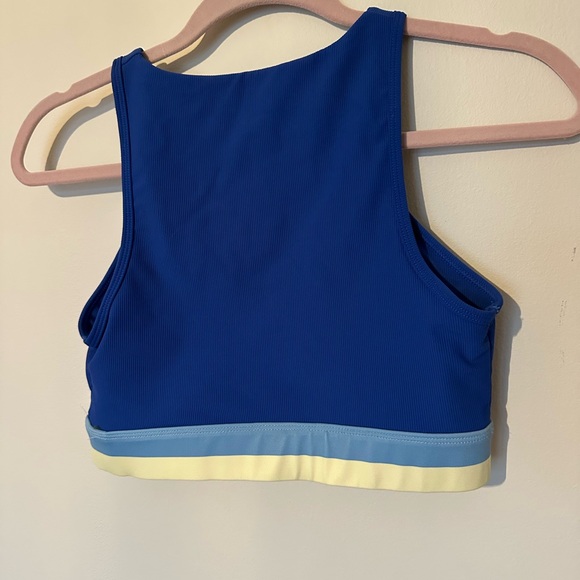 Willow Blue and Yellow Activewear Top - Picture 2 of 5